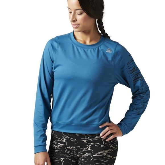 Reebok Workout Ready Crew long sleeve pullover M - Picture 1 of 9